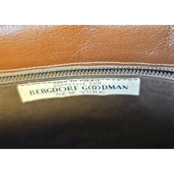 BERGDORF GOODMAN NEW YORK QUALITY Designer PORTFOLIO Leather Document Bag FRANCE - Picture 9 of 10